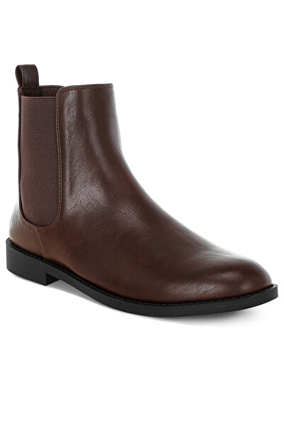 london Rag Women' s Faux Leather Chelsea Boots in Brown
