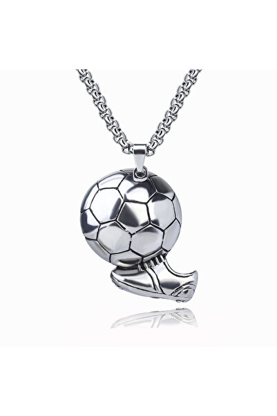 EFAYN.RO Lant unisex, pandantiv deosebit, model sportiv cu minge si gheata de...