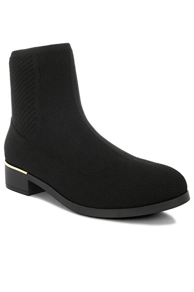 london Rag Women's Knitted Sock Boots in Black