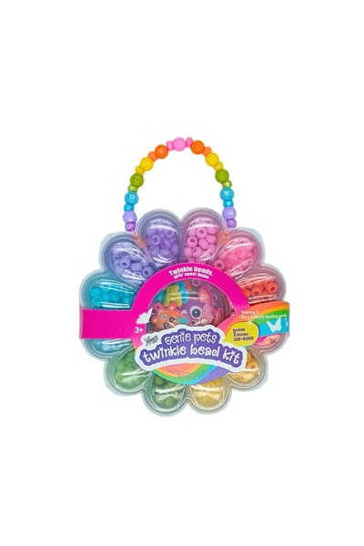 Genie Pets Set de mărgele pentru copii, Twinkle Bead Kit Bufniță mov și bufni...