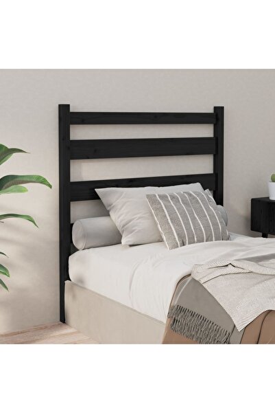 Concept Κομοδίνο, μαύρο, 106x4x100 cm, μασίφ ξύλο πεύκου