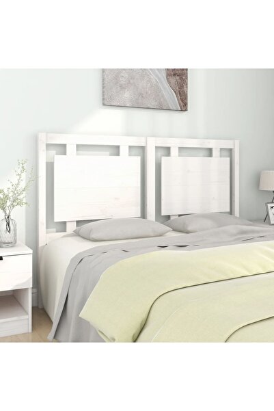 Concept Tăblie de pat, alb, 145,5x4x100 cm, lemn masiv de pin