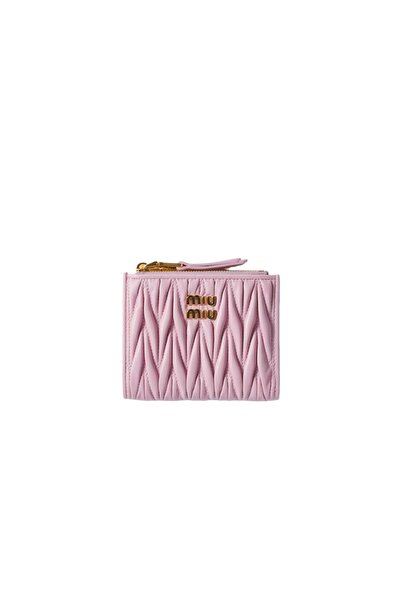 Miu Miu Small wallet in matelassé nappa leather
