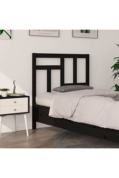 Concept Κομοδίνο, μαύρο, 95,5x4x100 cm, μασίφ ξύλο πεύκου