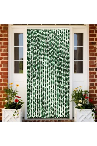 Concept Insect curtain, green and white, 90 x 220 cm, Chenille