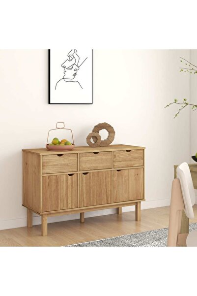 Concept Μπουφές, 114x43x73,5 cm, μασίφ ξύλο πεύκου