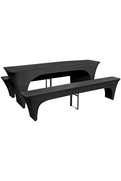 Concept Set huse pentru masa de bere și băncuțe, 3 piese, antracit