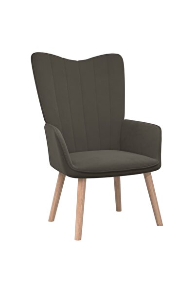 Concept Πολυθρόνα, σκούρο γκρι, Βελούδο