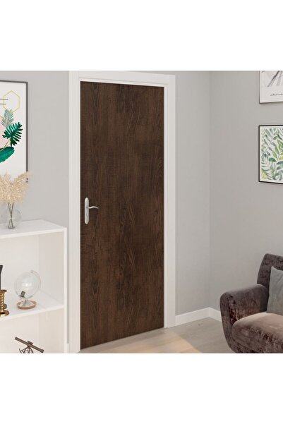 Concept Folii de ușă autoadezive, 2 buc., stejar închis, 210x90 cm, PVC