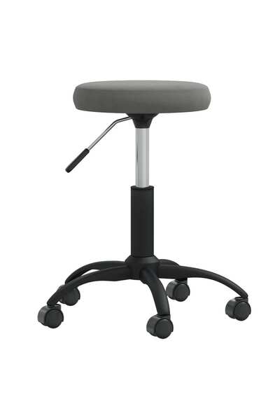 Concept Scaun de bucătărie, gri închis, catifea