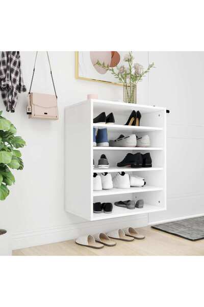 Concept Παπουτσοθήκη, λευκή, 60x35x70 εκ., μοριοσανίδα