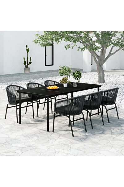 Concept Set mobilier pentru grădină, 7 piese, antracit