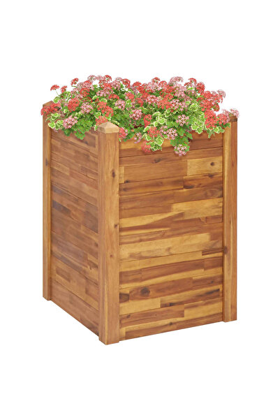 Concept Strat înălțat de grădină, 60 x 60 x 84 cm, lemn masiv de acacia