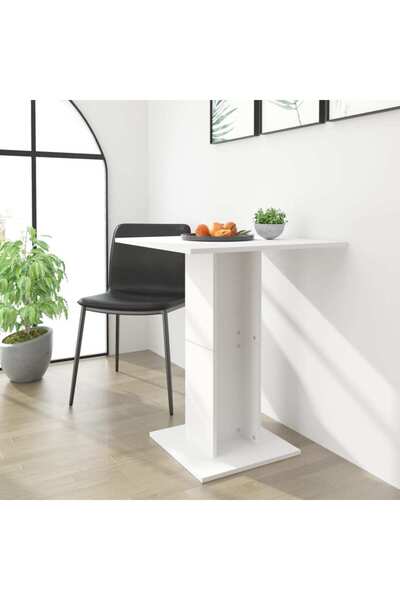 Concept Τραπέζι μπιστρό, λευκό, 60 x 60 x 75 εκ., μοριοσανίδα