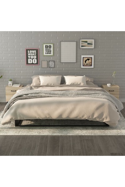 Concept Κομοδίνα, 2 τεμ., δρυς sonoma, 40x35x47,5 εκ.