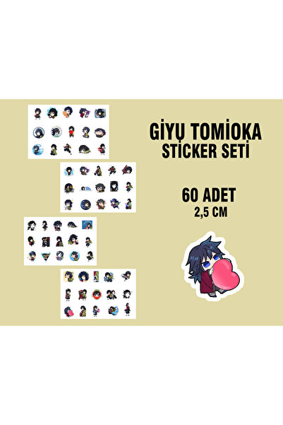 Akumastik Naljepnica Demon Slayer Giyu Tomioka - 60 naljepnica