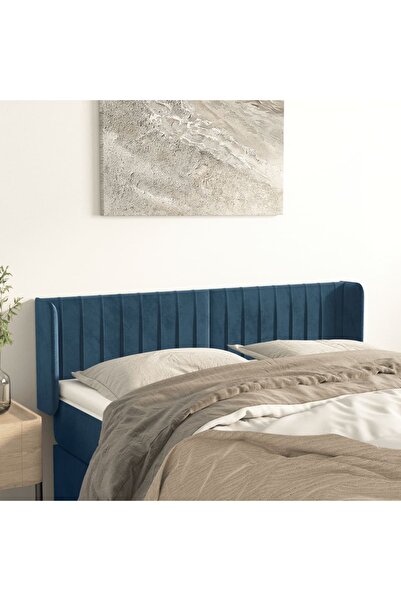 Concept Σκούρο μπλε κεφαλάρι με φτερό 147x16x78/88 εκ. Βελούδο