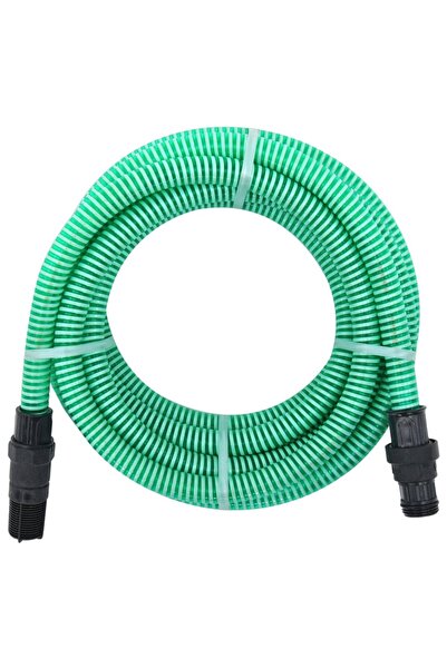 Concept Furtun de aspirare cu racorduri din PVC, verde, 7 m, 22 mm