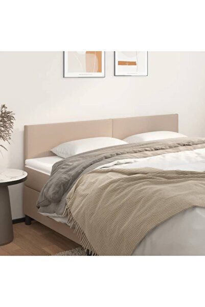 Concept Tăblii de pat 2 buc, cappuccino 100x5x78/88 cm piele ecologică