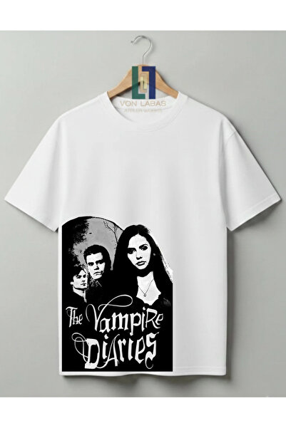 Grafftee Clothing The Vampire Diaries Σχεδιασμένο Unisex T-Shirt από 100% βαμ...