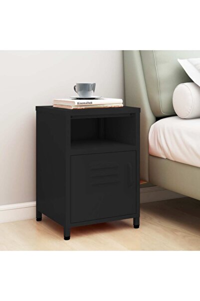 Concept Noptieră, negru, 35x35x51 cm oțel