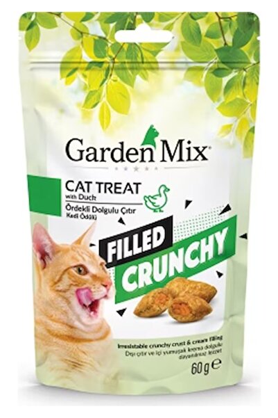 Gardenmix Garden Mix Ördekli İçi Dolgulu Çıtır Kedi Ödülü 60 gr : 06.2026