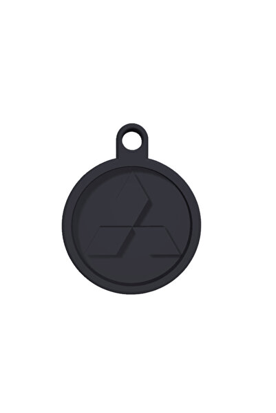 OEM Keychain, "MITSUBISHI", 60 X 49 mm black