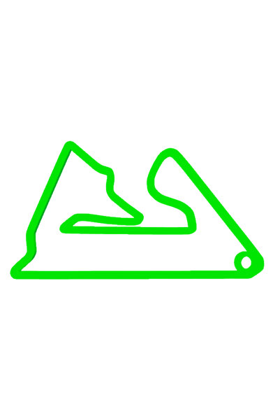 OEM Μπρελόκ,  "FORMULA 1 SAKHIR ", 34x60 χιλιοστά, πράσινο