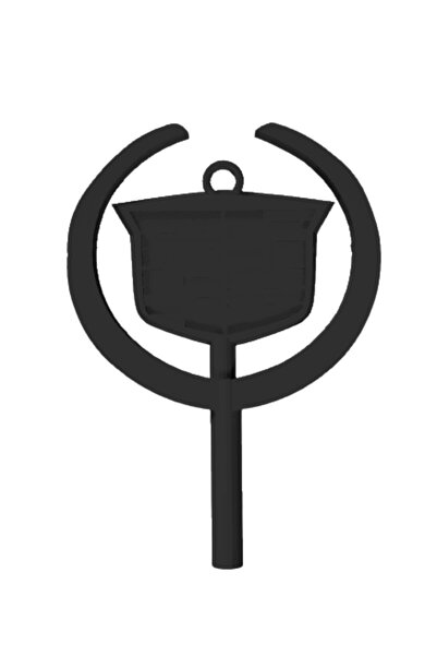 OEM Μπρελόκ,  "κάντιλακ ", 85x 60 χιλ. μαύρο