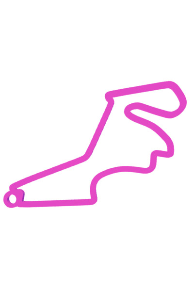 OEM Μπρελόκ, "formula 1 istanbul", 35x70 χιλ. ανοιχτό μωβ