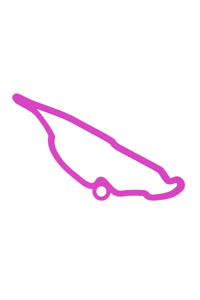 OEM Μπρελόκ, "FORMULA 1 MONTREAL", 37Χ 60 χιλ. ανοιχτό μοβ