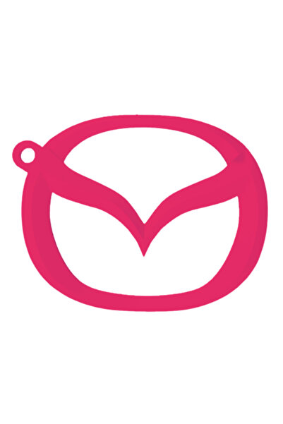 OEM Μπρελόκ,  "MAZDA ", 53Χ68 χιλ. ροζ βατόμουρο