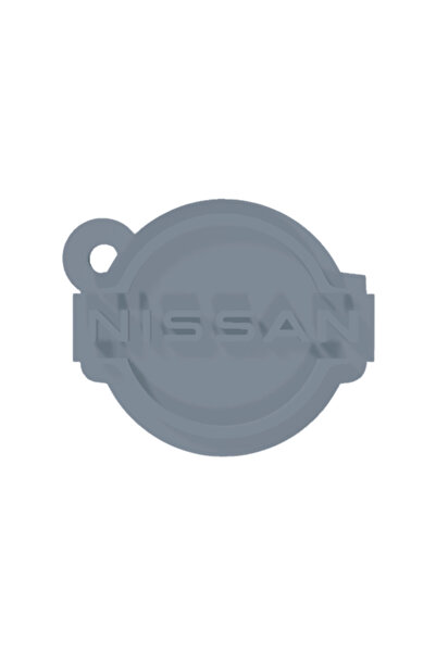 OEM Μπρελόκ, "NISSAN", 36Χ43 χιλ. ασημί