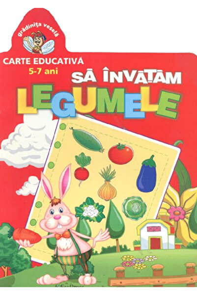 Editura Erc Press Let's learn about vegetables - educational book for ages 5-7