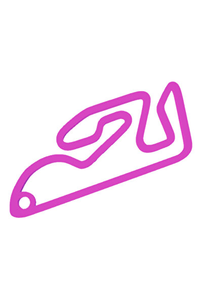 OEM Μπρελόκ, "φόρμουλα 1 βαλένθια", 40x 50 χιλ. ανοιχτό μωβ