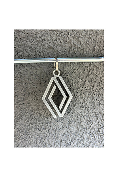 OEM Μπρελόκ, "RENAULT", 55 X 36 χιλ. ασημί