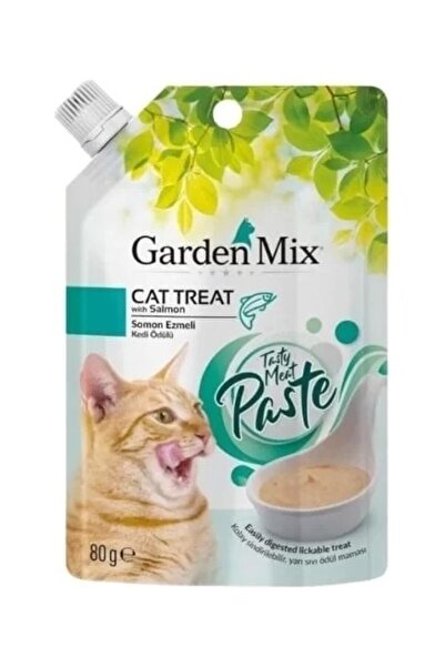 Gardenmix Garden Mix Somonlu Ezme Sıvı Kedi Ödül Maması 80 gr -TY5601029