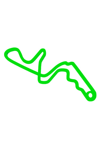 OEM Μπρελόκ, "FORMULA 1 SUZUKA", 30Χ50 χιλ. πράσινο