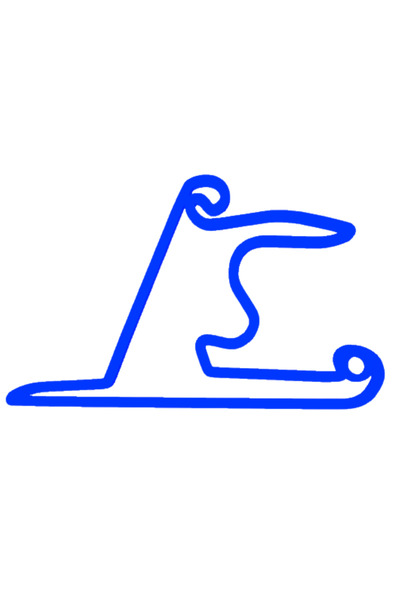 OEM Μπρελόκ, "FORMULA 1 SHANGHAI", 33X 50 χιλ. μπλε