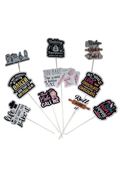 OEM Διακοσμητικό διακοσμητικό για τούρτα, με θέμα την αρτοποιία (για τους λάτ...