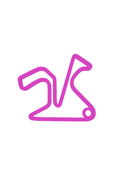 OEM Μπρελόκ, "FORMULA 1 JEREZ", 45Χ50 χιλ. ανοιχτό μοβ