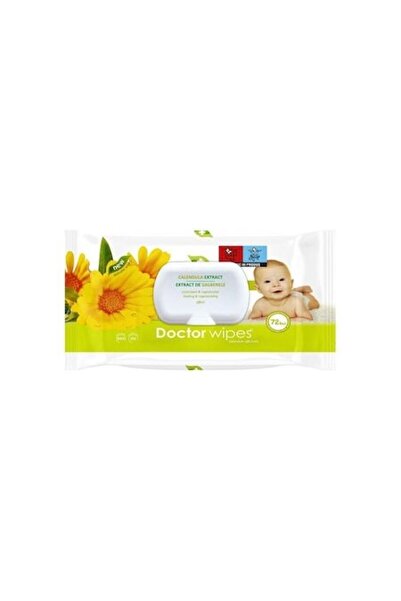 DOCTOR WIPES Șervețele umede cu extract de gălbenele, 72 de bucăți într-o cut...