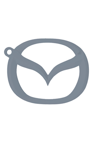 OEM Μπρελόκ,  "Mazda ", 53x 68 χιλ. ασημί