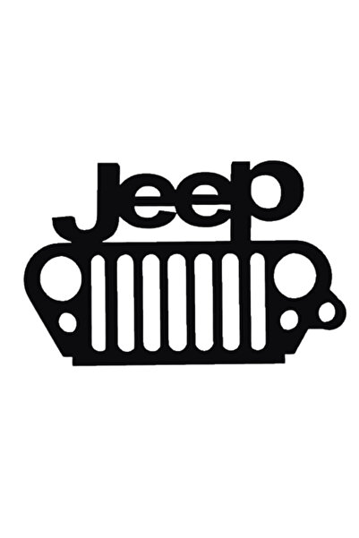 OEM Keychain, "jeep", 41x 65 mm black
