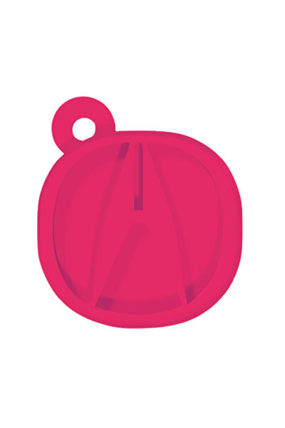 OEM Μπρελόκ,  "ACURA ", 41 X 36 χιλ., ροζ βατόμουρο