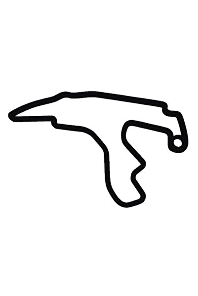 OEM Μπρελόκ, "formula 1 spa", 40x60 χιλ. μαύρο