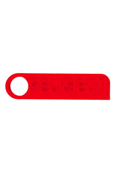 OEM Breloc chei, "PEUGEOT", 15X 60 mm rosu