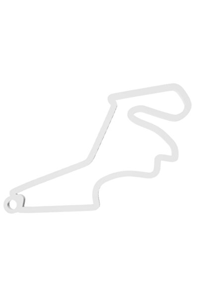 OEM Μπρελόκ, "φόρμουλα 1 Ιστανμπούλ", 35x70 χιλ. ιβουάρ λευκό