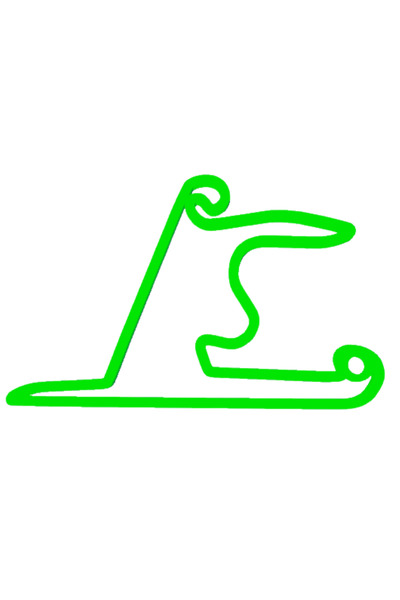 OEM Μπρελόκ, "formula 1 shanghai", 33x50 χιλ. πράσινο