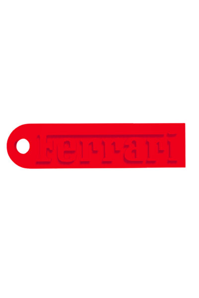 OEM Breloc chei, "FERRARI", 15X 56 mm rosu